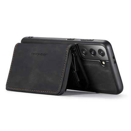 JEEHOOD Magnetic Zipper Horizontal Flip Phone Leather Case, For Samsung Galaxy S22 5G, For Samsung Galaxy S22+ 5G