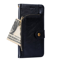 Zipper Bag Leather Phone Case, For Motorola Moto E20 / E40