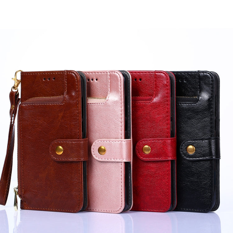 Zipper Bag Leather Phone Case, For Motorola Moto E20 / E40