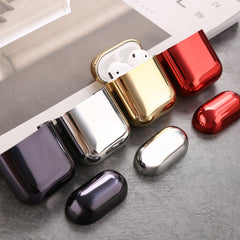 Electroplated TPU Earphones Shockproof Protective Case, For AirPods 1/2, For AirPods Pro