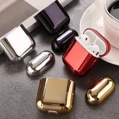 Electroplated TPU Earphones Shockproof Protective Case, For AirPods 1/2, For AirPods Pro