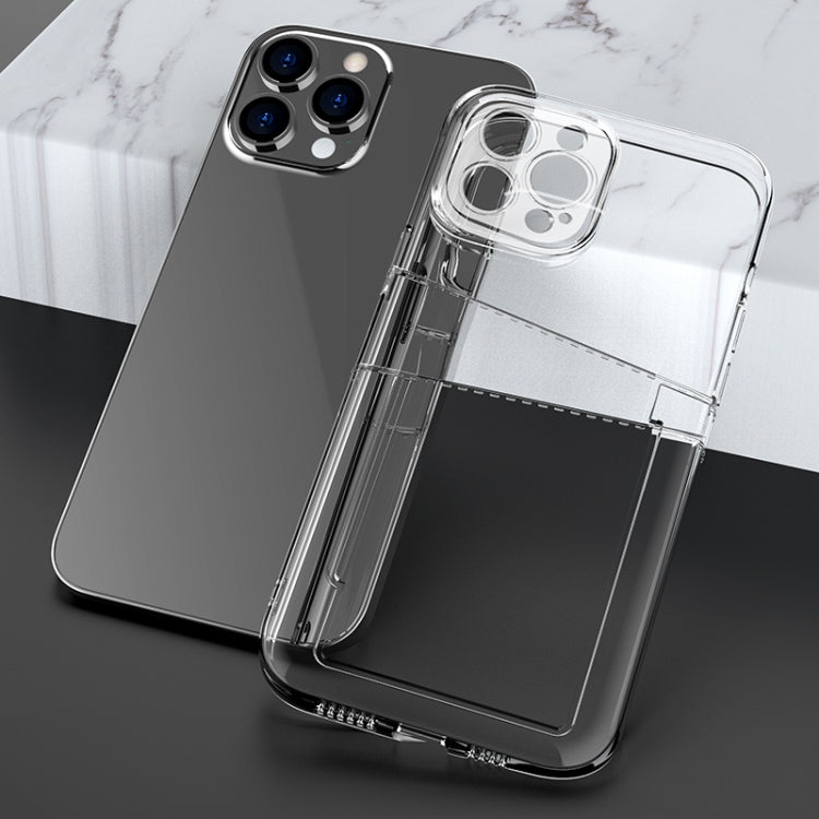 Dual Card TPU-Telefonhülle, Für iPhone 13 mini, Für iPhone 13, Für iPhone 13 Pro, Für iPhone 13 Pro Max, Für iPhone 12 mini, Für iPhone 12, Für iPhone 12 Pro, Für iPhone 12 Pro Max, Für iPhone 11, Für iPhone 11 Pro, Für iPhone 11 Pro Max