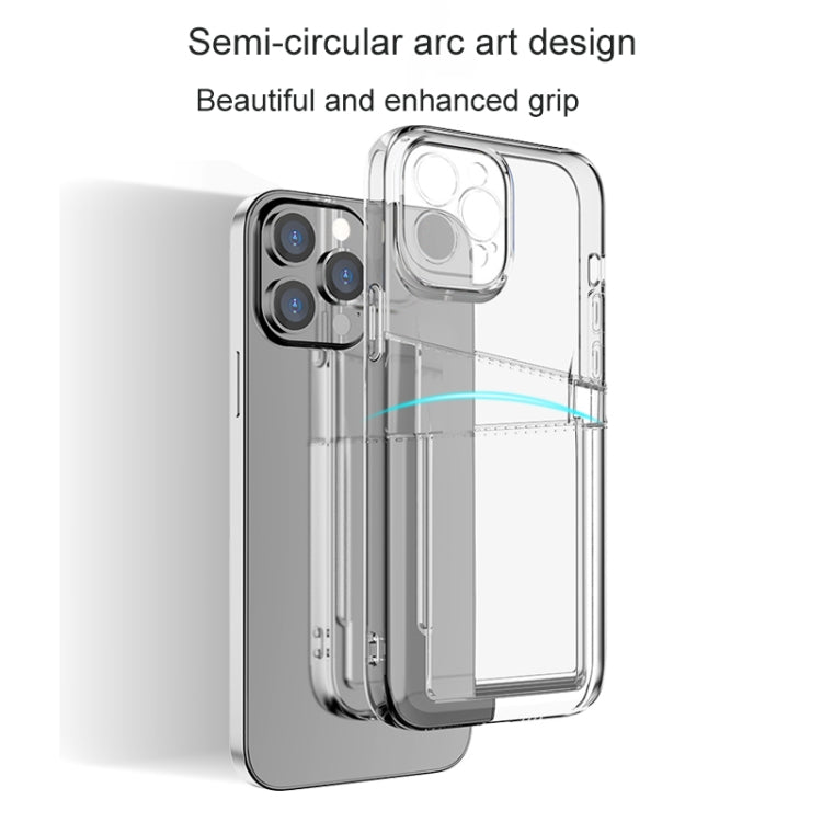 Dual Card TPU-Telefonhülle, Für iPhone 13 mini, Für iPhone 13, Für iPhone 13 Pro, Für iPhone 13 Pro Max, Für iPhone 12 mini, Für iPhone 12, Für iPhone 12 Pro, Für iPhone 12 Pro Max, Für iPhone 11, Für iPhone 11 Pro, Für iPhone 11 Pro Max
