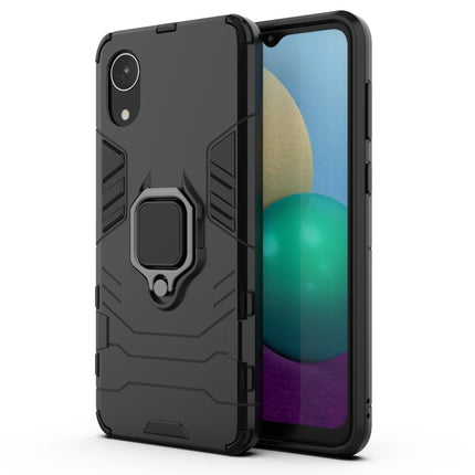 PC + TPU Shockproof Protective Phone Case with Magnetic Ring Holder, For Samsung Galaxy A03 Core