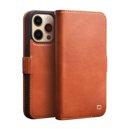 QIALINO Magnetic Buckle Leather Phone Case