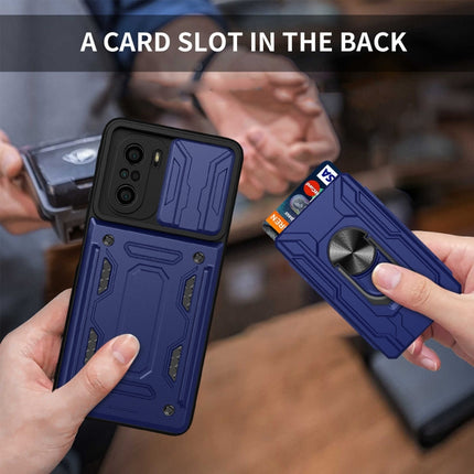 Sliding Camshield Card Phone Case, For Xiaomi Redmi K40/Poco F3/Mi 11i, For OPPO Realme 8 / 8 Pro