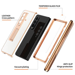 Electroplated Armor Cross Texture Phone Case