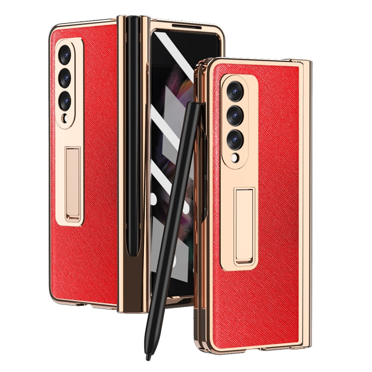 Electroplated Hinge Pen Slot Cross Phone Case