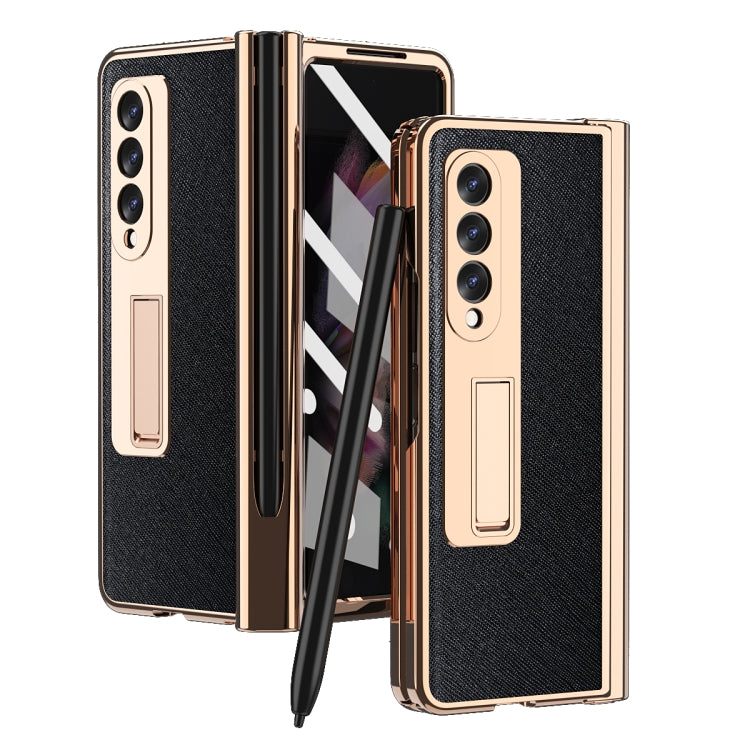 Electroplated Hinge Pen Slot Cross Phone Case