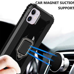 Carbon Fiber Protective Case with 360 Degree Rotating Ring Holder, For iPhone 11, For iPhone XR, For iPhone X / XS, For iPhone XS Max, For OPPO A9 (2020), For OPPO Realme 5 Pro, For OPPO Realme 5, For OPPO Realme XT