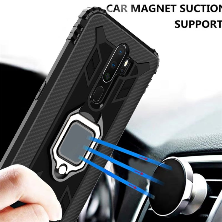 Schutzhülle aus Kohlefaser mit 360 Grad drehbarem Ringhalter, für Xiaomi Mi CC9 Pro / Note 10, für Xiaomi Redmi Note 8T, für Xiaomi Redmi 8, für Xiaomi Redmi Note 8 Pro, für Xiaomi Redmi Note 8, für Vivo Y19 (U3), für Galaxy A51, für Galaxy A71