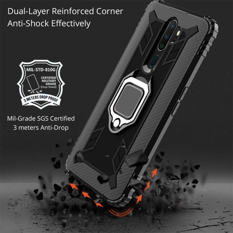 Schutzhülle aus Kohlefaser mit 360 Grad drehbarem Ringhalter, für Xiaomi Mi CC9 Pro / Note 10, für Xiaomi Redmi Note 8T, für Xiaomi Redmi 8, für Xiaomi Redmi Note 8 Pro, für Xiaomi Redmi Note 8, für Vivo Y19 (U3), für Galaxy A51, für Galaxy A71