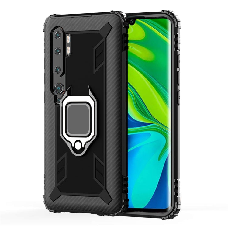 Carbon Fiber Protective Case with 360 Degree Rotating Ring Holder, For Xiaomi Mi CC9 Pro / Note 10, For Xiaomi Redmi Note 8T, For Xiaomi Redmi 8, For Xiaomi Redmi Note 8 Pro, For Xiaomi Redmi Note 8, For Vivo Y19 (U3), For Galaxy A51, For Galaxy A71