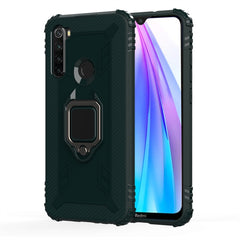 Carbon Fiber Protective Case with 360 Degree Rotating Ring Holder, For Xiaomi Mi CC9 Pro / Note 10, For Xiaomi Redmi Note 8T, For Xiaomi Redmi 8, For Xiaomi Redmi Note 8 Pro, For Xiaomi Redmi Note 8, For Vivo Y19 (U3), For Galaxy A51, For Galaxy A71