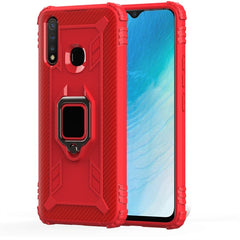 Carbon Fiber Protective Case with 360 Degree Rotating Ring Holder, For Xiaomi Redmi 8, For Xiaomi Redmi Note 8 Pro, For Xiaomi Redmi Note 8, For Vivo Y19 (U3), For Galaxy A51, For Galaxy A71