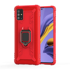 Carbon Fiber Protective Case with 360 Degree Rotating Ring Holder, For Xiaomi Mi CC9 Pro / Note 10, For Xiaomi Redmi Note 8T, For Xiaomi Redmi 8, For Xiaomi Redmi Note 8 Pro, For Xiaomi Redmi Note 8, For Vivo Y19 (U3), For Galaxy A51, For Galaxy A71