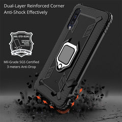 Carbon Fiber Protective Case with 360 Degree Rotating Ring Holder, For Galaxy A90 5G, For Galaxy M30s, For Galaxy S20+, For Galaxy S20, For Galaxy S20 Ultra, For Galaxy Note 10+, For Galaxy Note 10, For Galaxy S10e