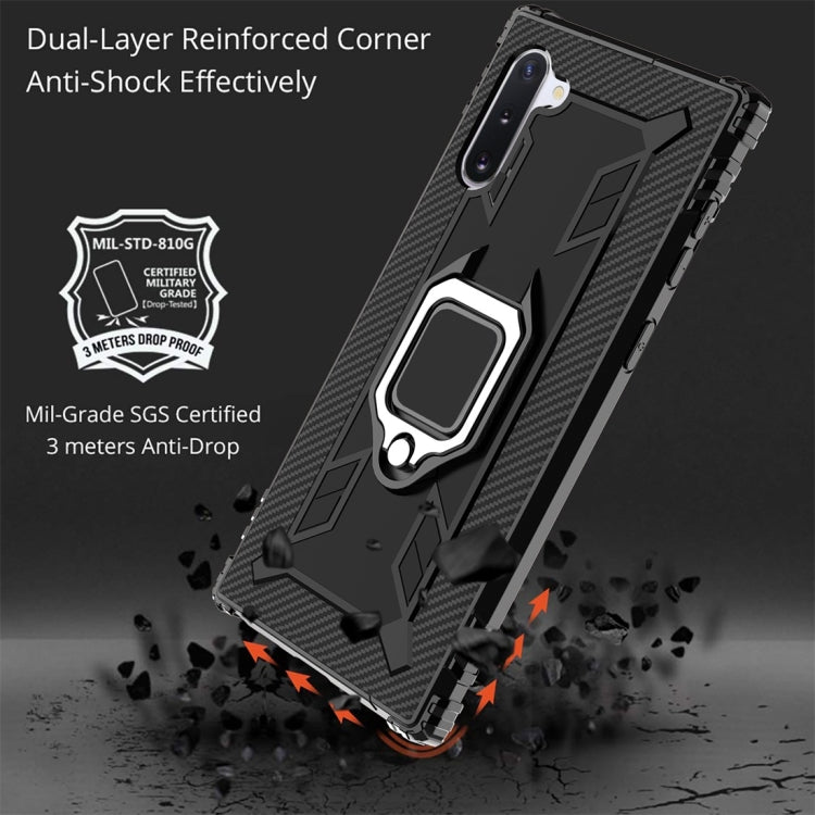 Carbon Fiber Protective Case with 360 Degree Rotating Ring Holder, For Galaxy Note 10, For Galaxy S10e, For Galaxy S10+, For Galaxy S10