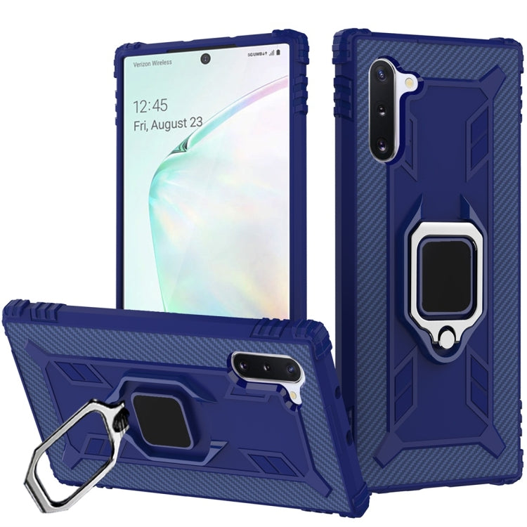 Carbon Fiber Protective Case with 360 Degree Rotating Ring Holder, For Galaxy Note 10, For Galaxy S10e, For Galaxy S10+, For Galaxy S10