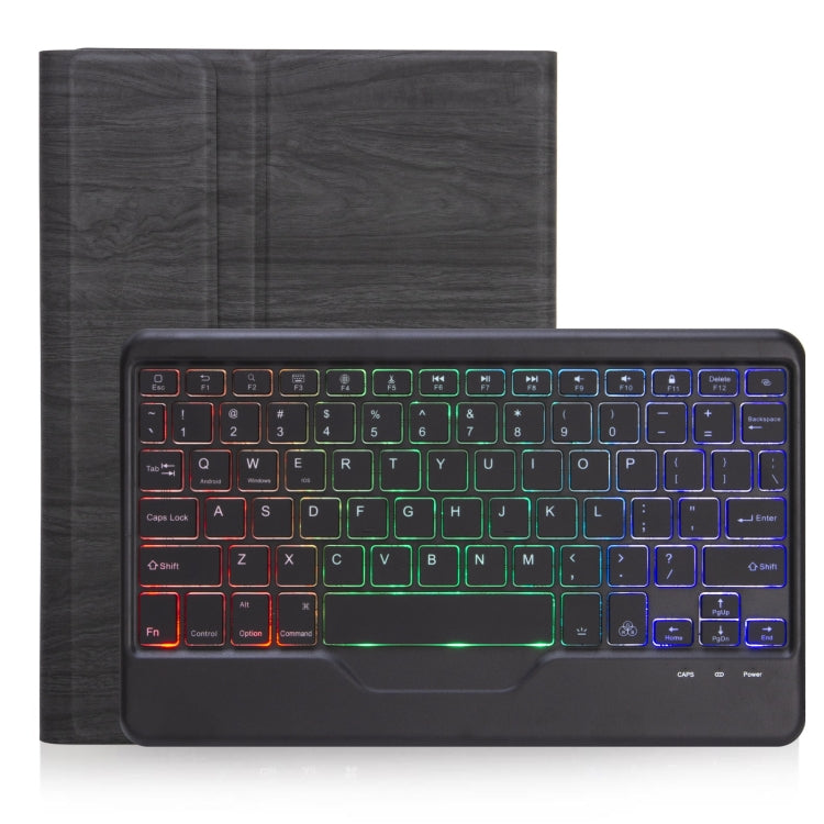 SFGOS Tri-color Backlit Tree Texture Bluetooth Keyboard Leather Case