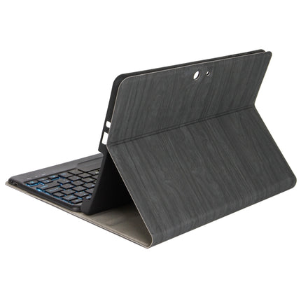 SFGOS Tri-color Backlit Tree Texture Bluetooth Keyboard Leather Case, SFGOS Black + Black, SFGOS Black + White