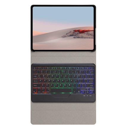 SFGOS Tri-color Backlit Tree Texture Bluetooth Keyboard Leather Case, SFGOS Black + Black, SFGOS Black + White