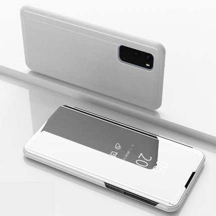 Plated Mirror Horizontal Flip Leather Case with Holder, For Galaxy S20+, For Galaxy S20 Ultra, For Galaxy S20