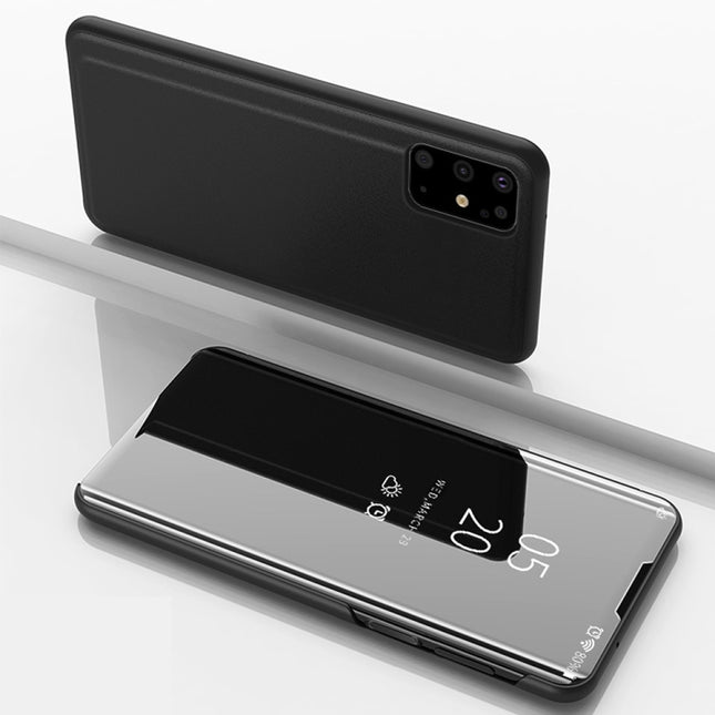 Plated Mirror Horizontal Flip Leather Case with Holder, For Galaxy S20+, For Galaxy S20 Ultra, For Galaxy S20
