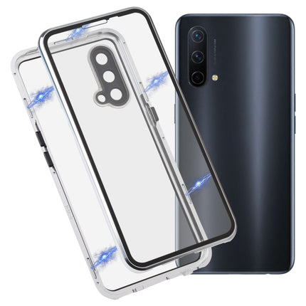 Full Cover Magnetic Metal Tempered Glass Phone Case, For OnePlus Nord 2 5G, For OnePlus Nord CE 5G