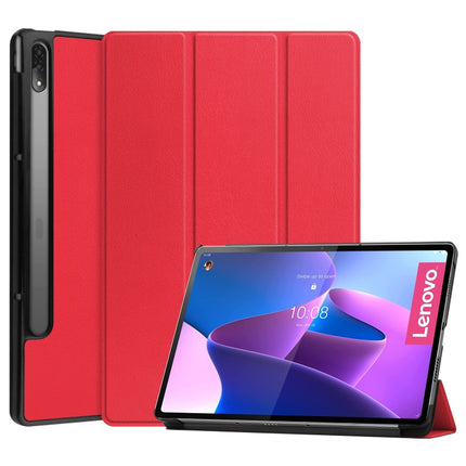 Three-folding Holder Custer Texture Leather Tablet Case, For Lenovo Tab P12 Pro 12.6, For Nokia  T20, For TCL Tab 10s