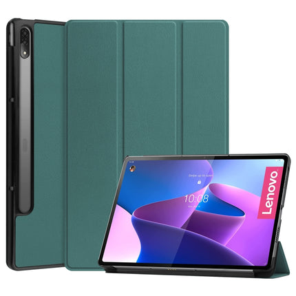 Three-folding Holder Custer Texture Leather Tablet Case, For Lenovo Tab P12 Pro 12.6, For Nokia  T20, For TCL Tab 10s