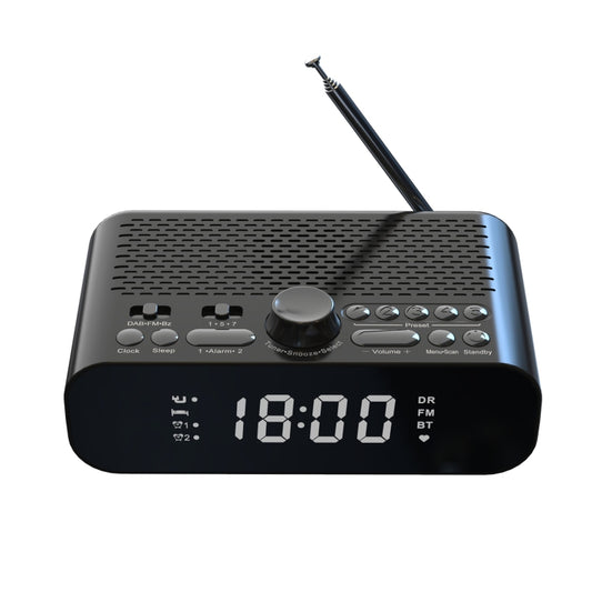 DAB-A5 LED Display Bedside DAB/FM Clock Radio with Bluetooth Speaker,, EU Version, AU Version