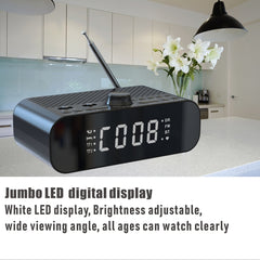 DAB-A5 LED Display Bedside DAB/FM Clock Radio with Bluetooth Speaker,, EU Version, AU Version