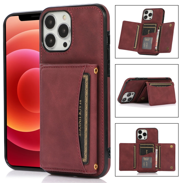 Three-fold Leather Phone Case with Card Slot & Wallet & Holder, For iPhone 13 Pro Max, For iPhone 13 Pro, For iPhone 13, For iPhone 13 mini, For iPhone 12 Pro Max, For iPhone 12 / 12 Pro