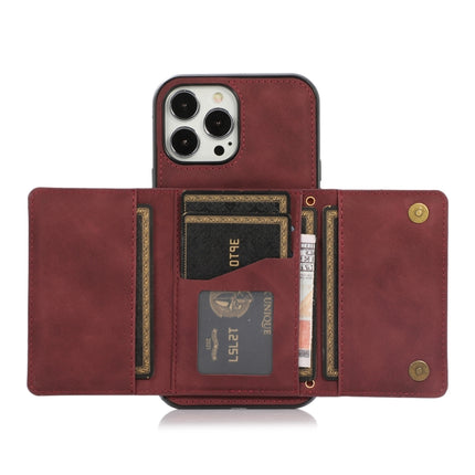 Three-fold Leather Phone Case with Card Slot & Wallet & Holder, For iPhone 13 Pro Max, For iPhone 13 Pro, For iPhone 13, For iPhone 13 mini
