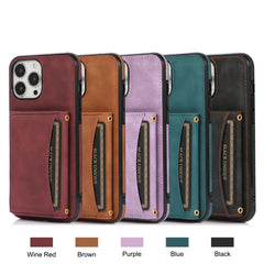 Three-fold Leather Phone Case with Card Slot & Wallet & Holder, For iPhone 13 Pro Max, For iPhone 13 Pro, For iPhone 13, For iPhone 13 mini, For iPhone 12 Pro Max, For iPhone 12 / 12 Pro