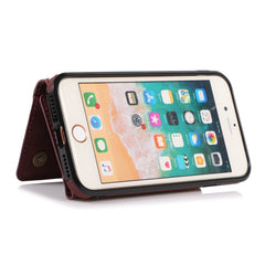 Three-fold Leather Phone Case with Card Slot & Wallet & Holder, For iPhone SE 2022 / SE 2020 / 8 / 7