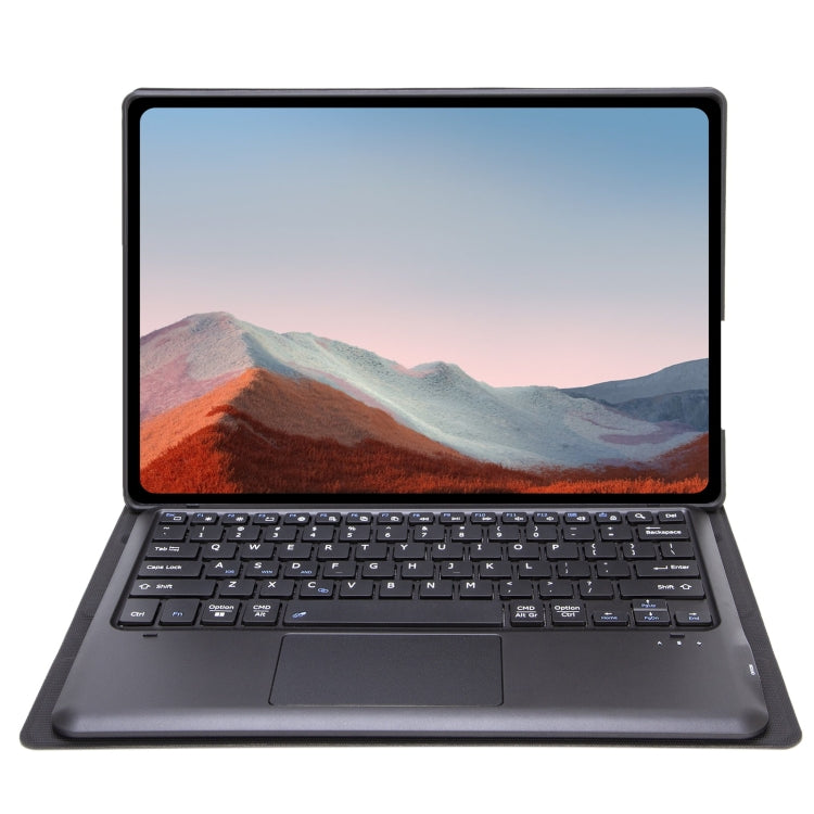 SF109-A Tree Texture Bluetooth Keyboard Leather Case with Touchpad