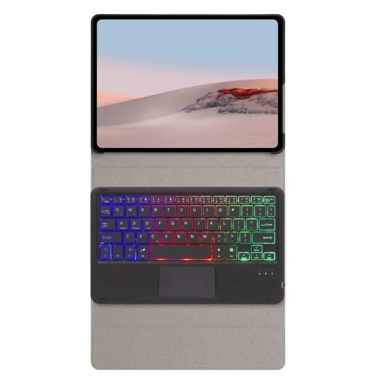 SFGO-AS Tree Texture Backlight Bluetooth Keyboard Leather Case with Touchpad