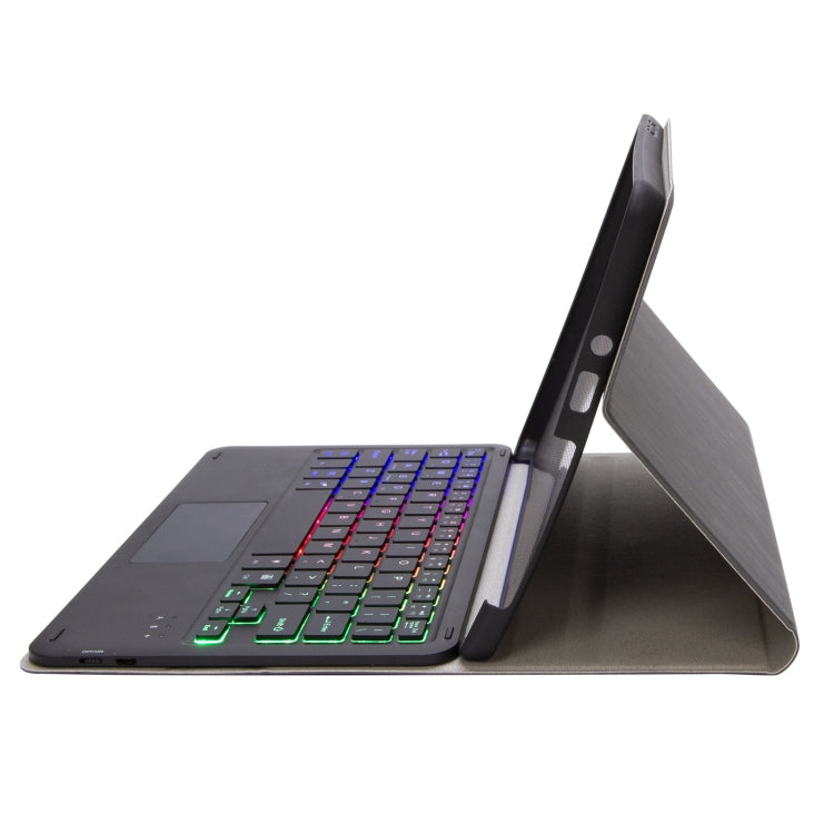 SFGO-AS Tree Texture Backlight Bluetooth Keyboard Leather Case with Touchpad