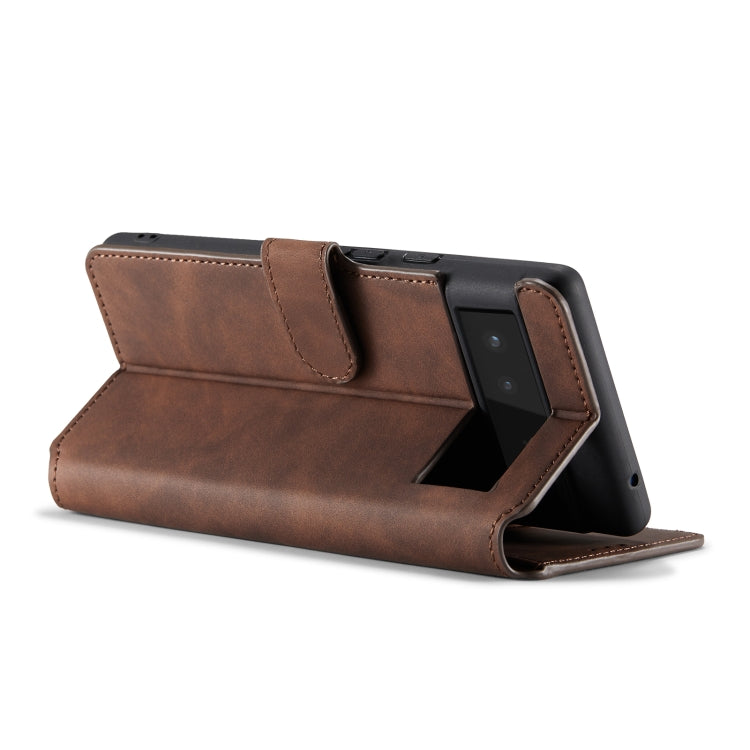 DG.MING Retro Oil Side Horizontal Flip Leather Case with Holder & Card Slots & Wallet, For Google Pixel 6, For Google Pixel 6 Pro, For Huawei P50, For Huawei P50 Pro