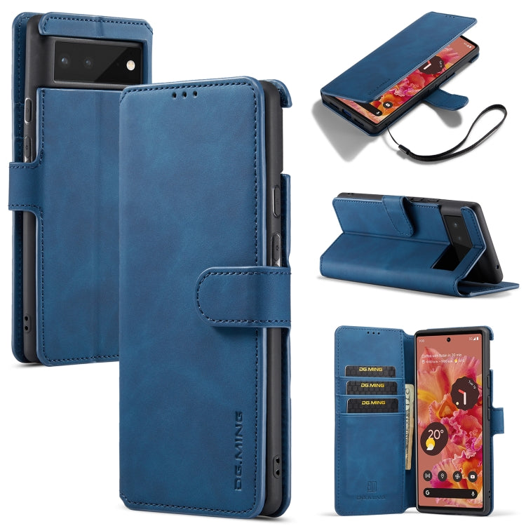 DG.MING Retro Oil Side Horizontal Flip Leather Case with Holder & Card Slots & Wallet, For Google Pixel 6, For Google Pixel 6 Pro, For Huawei P50, For Huawei P50 Pro