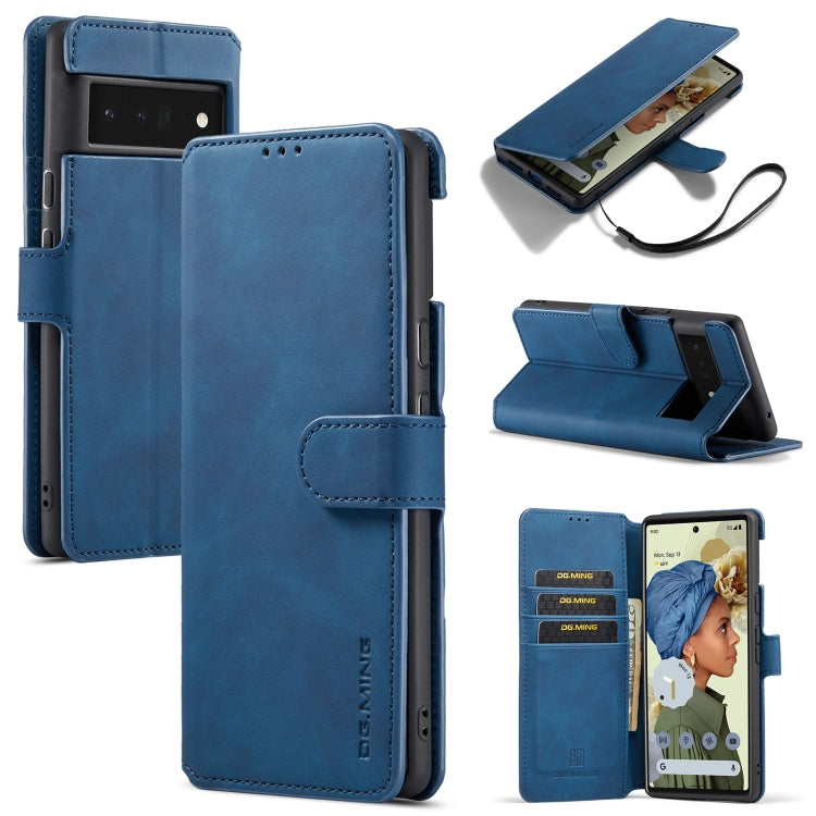 DG.MING Retro Oil Side Horizontal Flip Leather Case with Holder & Card Slots & Wallet, For Google Pixel 6, For Google Pixel 6 Pro, For Huawei P50, For Huawei P50 Pro