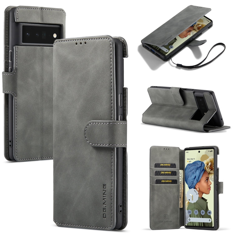 DG.MING Retro Oil Side Horizontal Flip Leather Case with Holder & Card Slots & Wallet, For Google Pixel 6, For Google Pixel 6 Pro, For Huawei P50, For Huawei P50 Pro