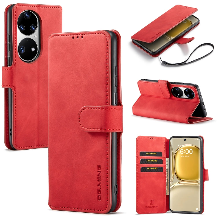 DG.MING Retro Oil Side Horizontal Flip Leather Case with Holder & Card Slots & Wallet, For Google Pixel 6, For Google Pixel 6 Pro, For Huawei P50, For Huawei P50 Pro