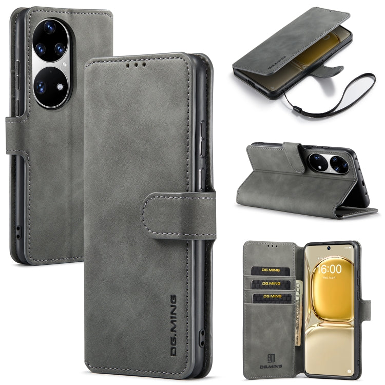 DG.MING Retro Oil Side Horizontal Flip Leather Case with Holder & Card Slots & Wallet, For Google Pixel 6, For Google Pixel 6 Pro, For Huawei P50, For Huawei P50 Pro