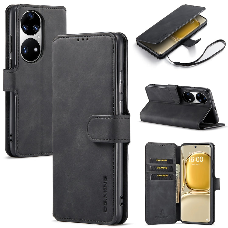 DG.MING Retro Oil Side Horizontal Flip Leather Case with Holder & Card Slots & Wallet, For Google Pixel 6, For Google Pixel 6 Pro, For Huawei P50, For Huawei P50 Pro