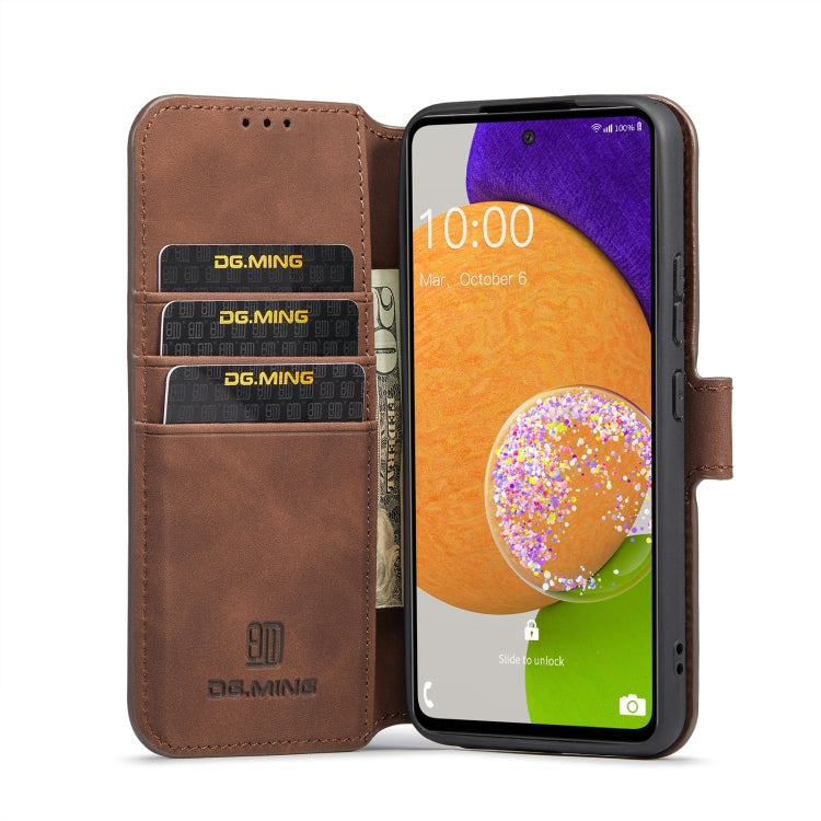 DG.MING Retro Oil Side Horizontal Flip Leather Case with Holder & Card Slots & Wallet, For Samsung Galaxy A53 5G, For Samsung Galaxy S22, For Samsung Galaxy S22 Ultra, For Samsung Galaxy S22+