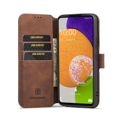 DG.MING Retro Oil Side Horizontal Flip Leather Case with Holder & Card Slots & Wallet, For Samsung Galaxy A53 5G, For Samsung Galaxy S22, For Samsung Galaxy S22 Ultra, For Samsung Galaxy S22+