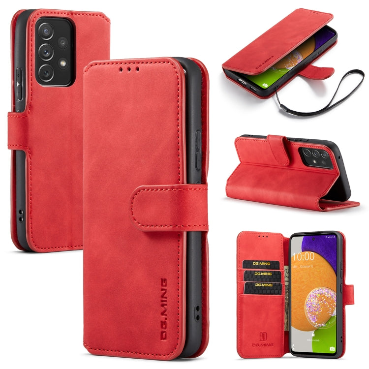 DG.MING Retro Oil Side Horizontal Flip Leather Case with Holder & Card Slots & Wallet, For Samsung Galaxy A53 5G, For Samsung Galaxy S22, For Samsung Galaxy S22 Ultra, For Samsung Galaxy S22+